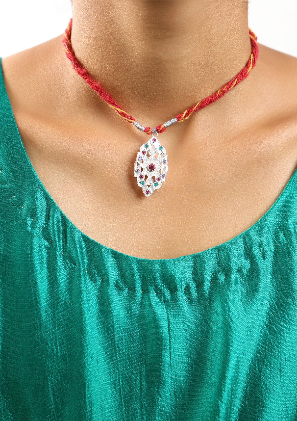Naksh Silver Necklace