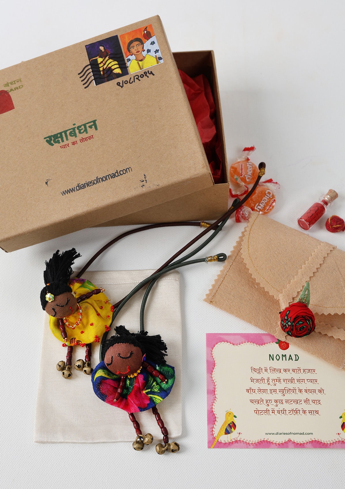 Muniya Textile Rakhi - Set of 2