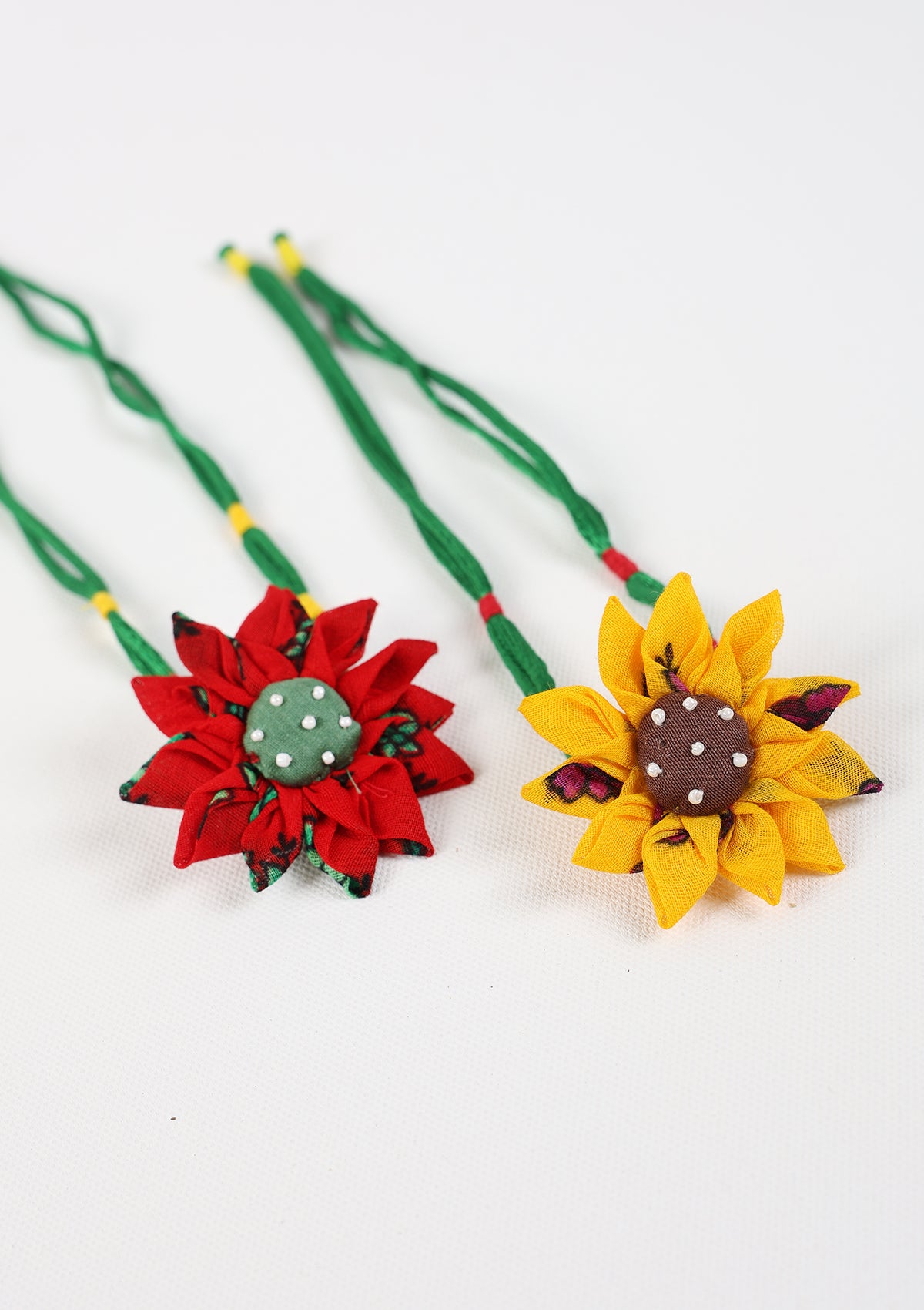 Gannu Lumba Textile Rakhi - Set of 2