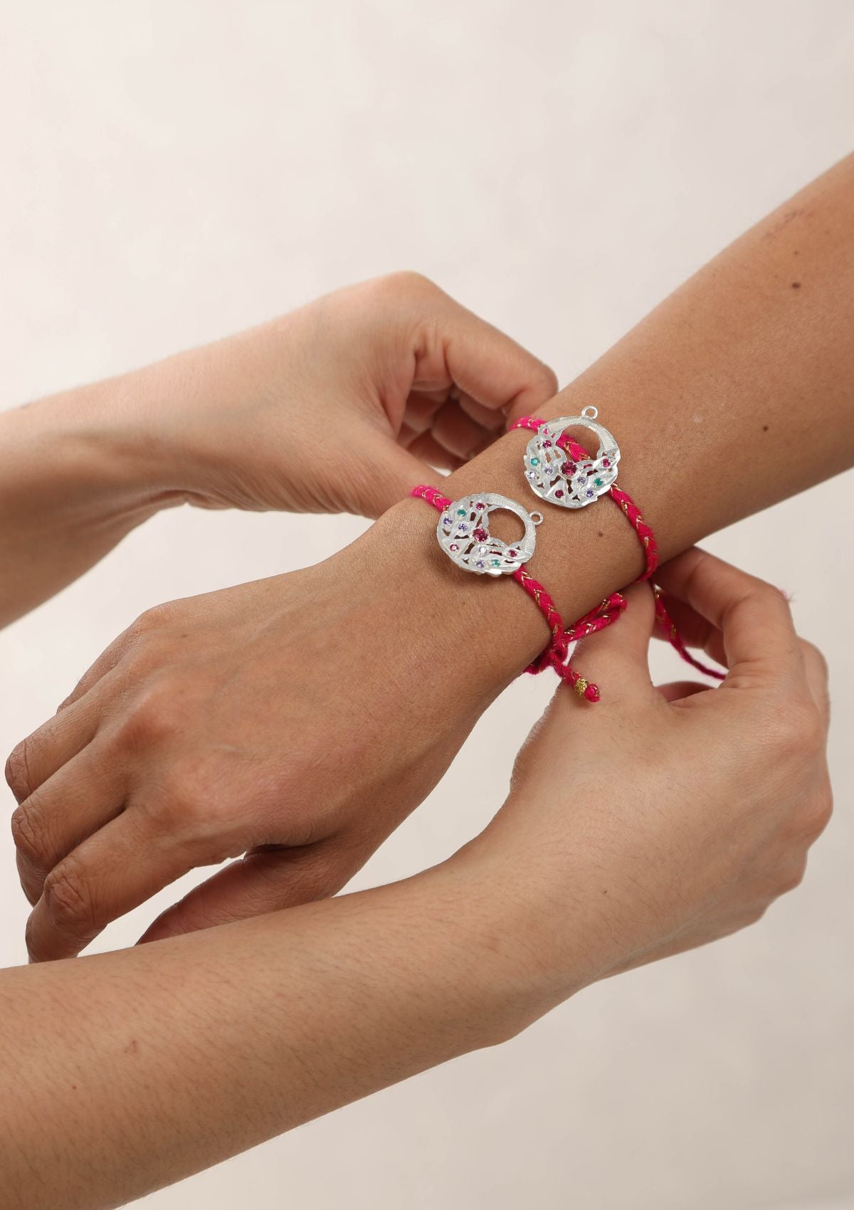 Sarovar Silver Rakhi - Set of 2