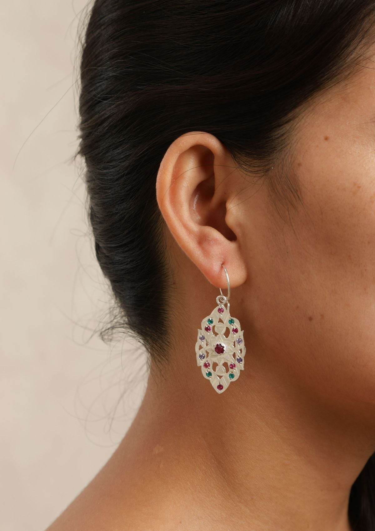 Hridey Silver Earrings/ Hairpins