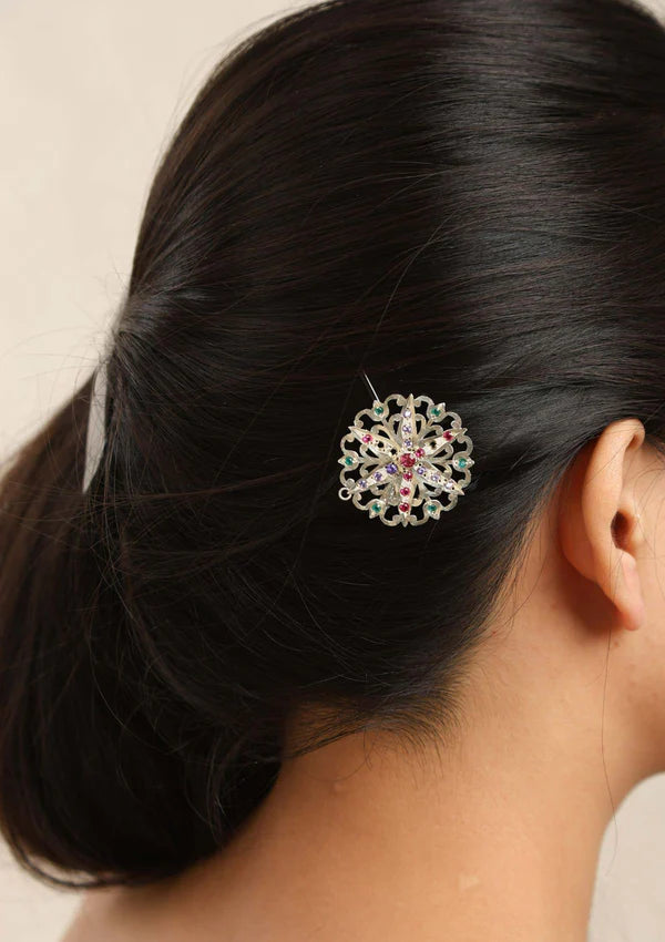 Koko Gold Tone Silver Rakhi