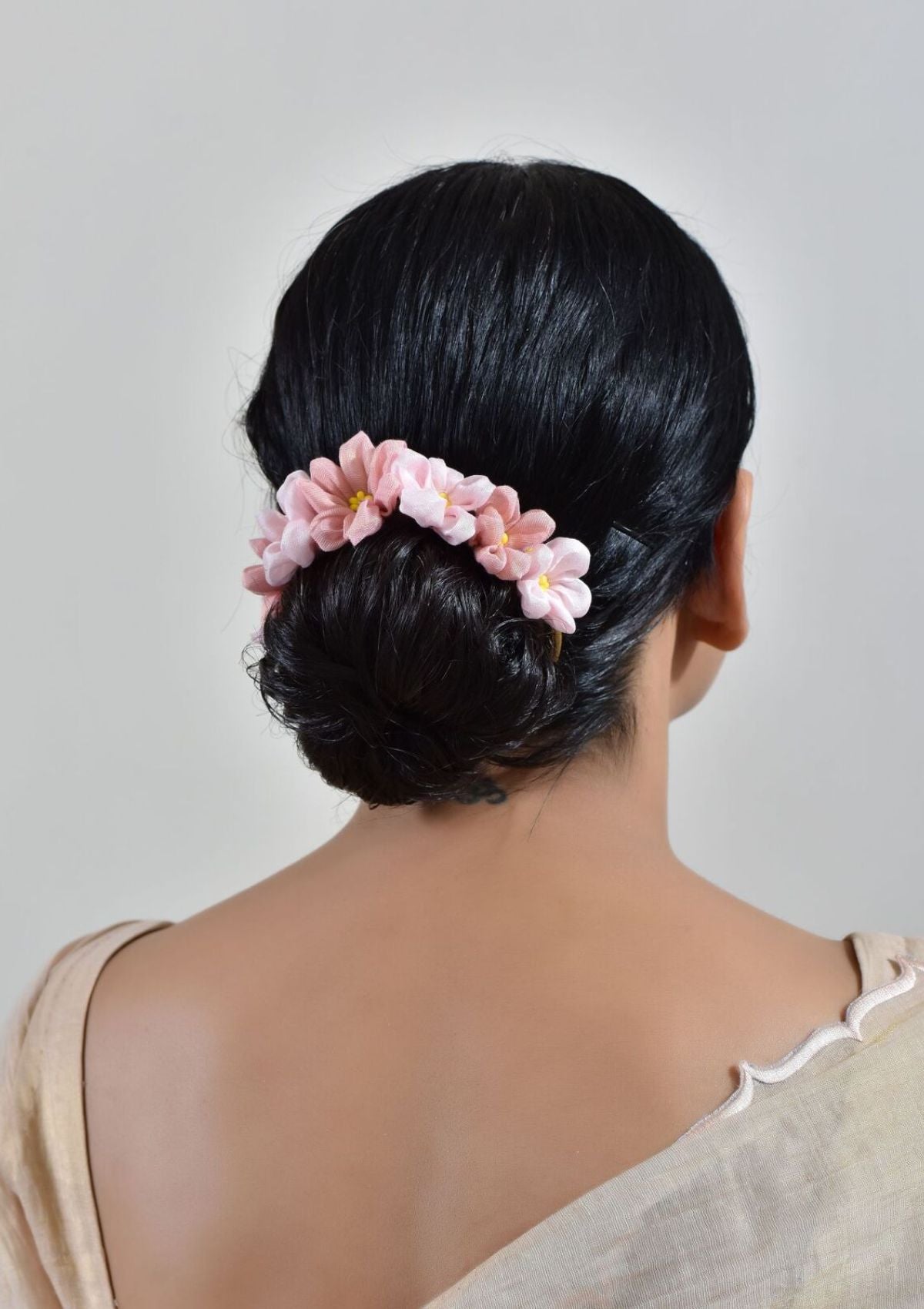 Rosie Pink Floral Gajra