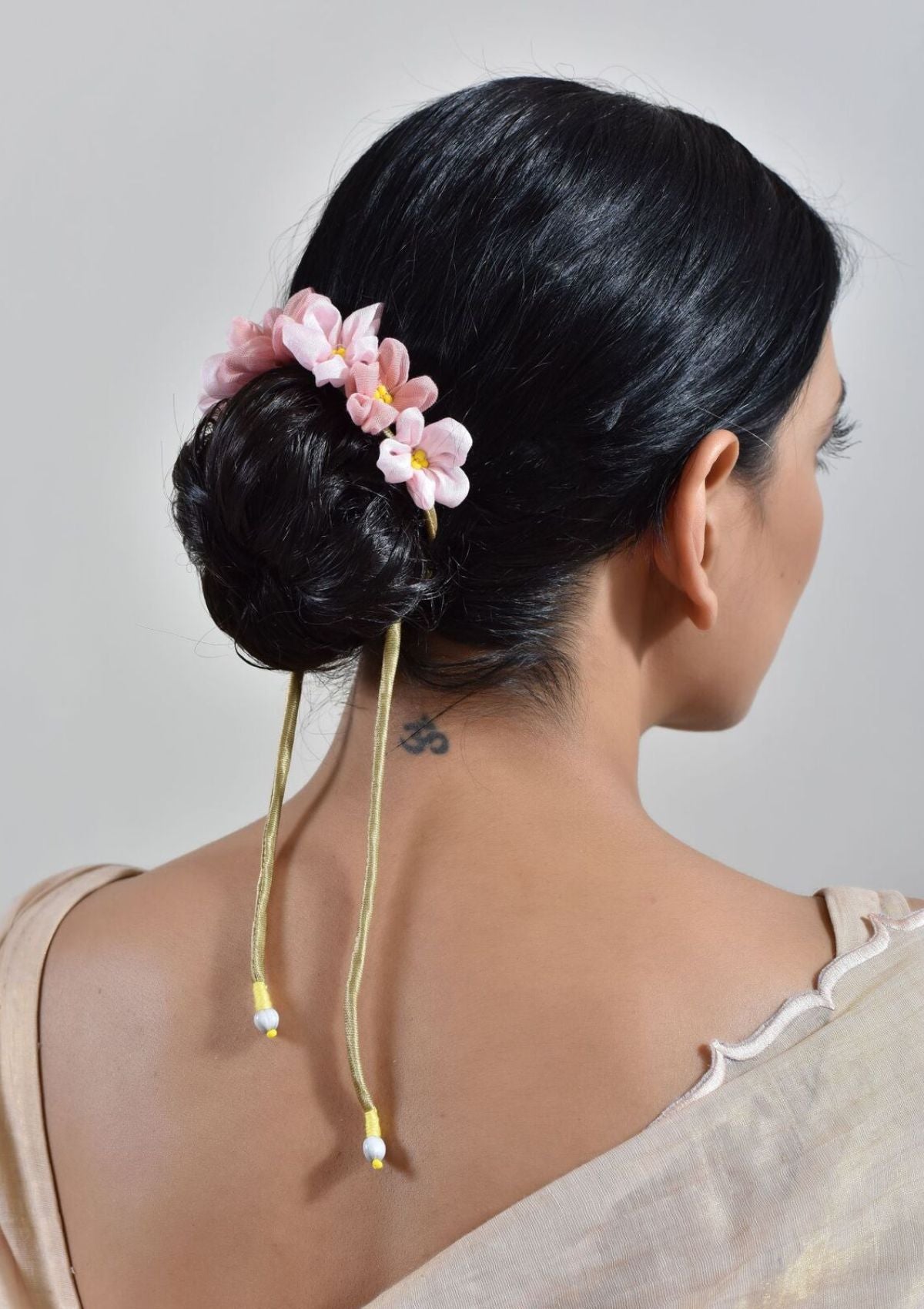 Rosie Pink Floral Gajra