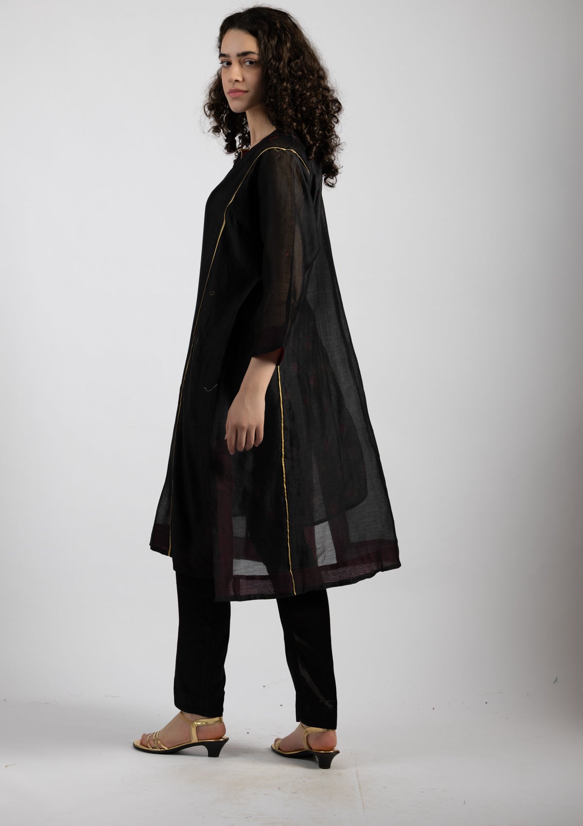 Shadow Chanderi Kurta - Size Extra Large