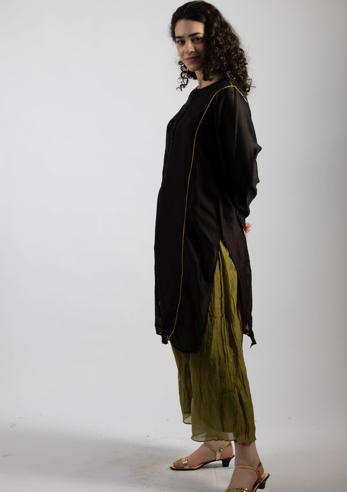 InkTone Chanderi Kurta - Size Small