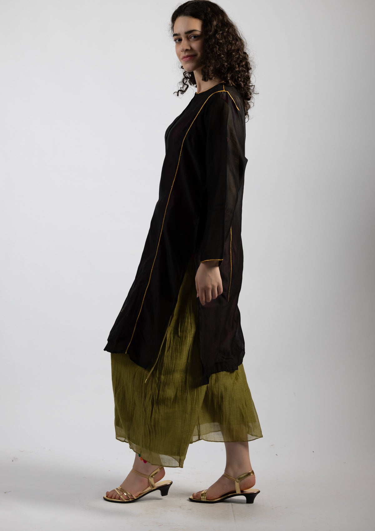 InkTone Chanderi Kurta - Size Small