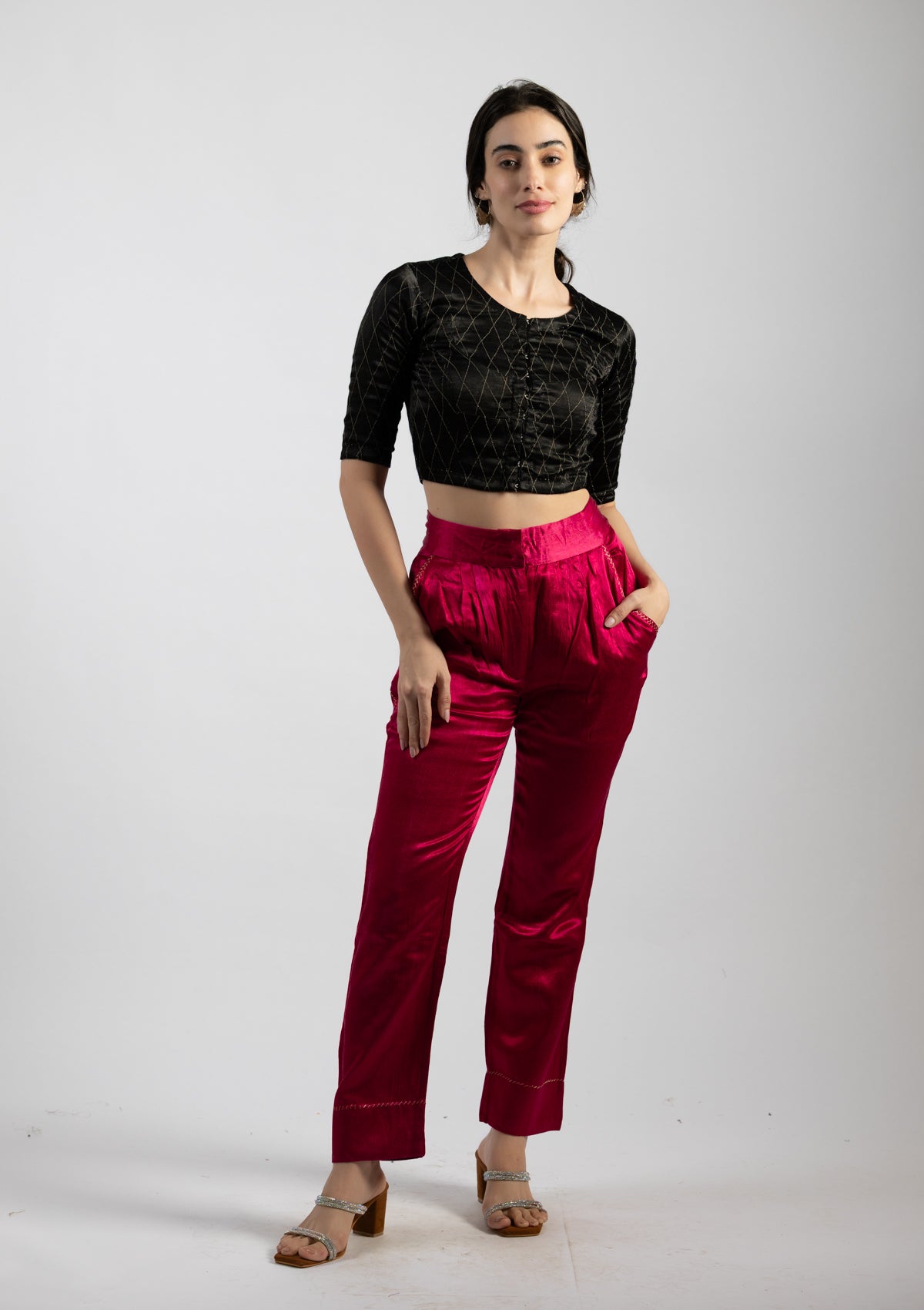 Scarlet Mashru Trouser- Size Small