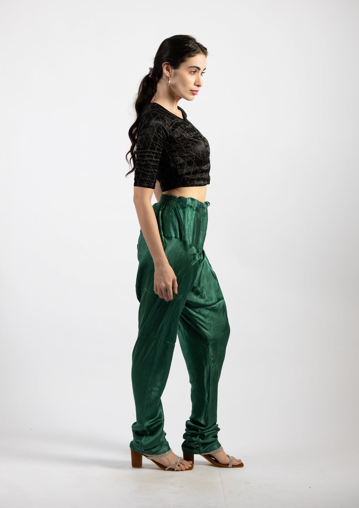 Tea Tree Mashru Trousers - Size Medium