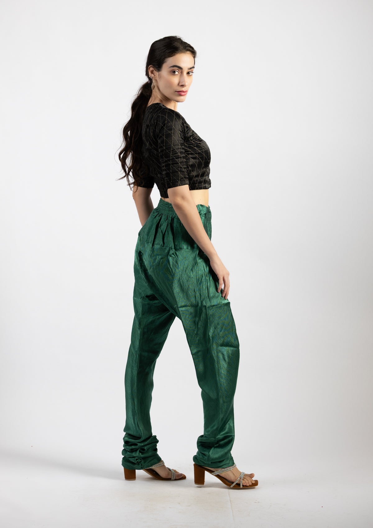 Tea Tree Mashru Trousers - Size Medium