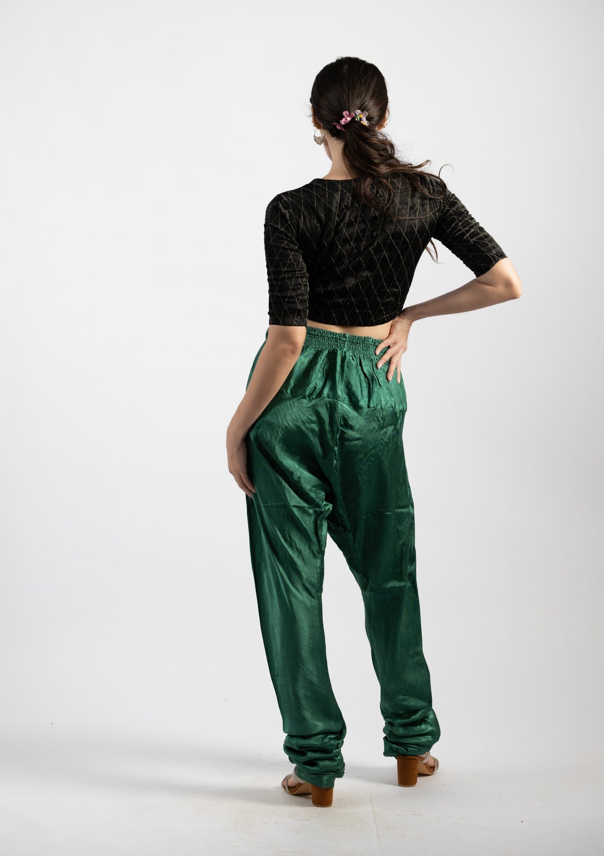 Tea Tree Mashru Trousers - Size Medium