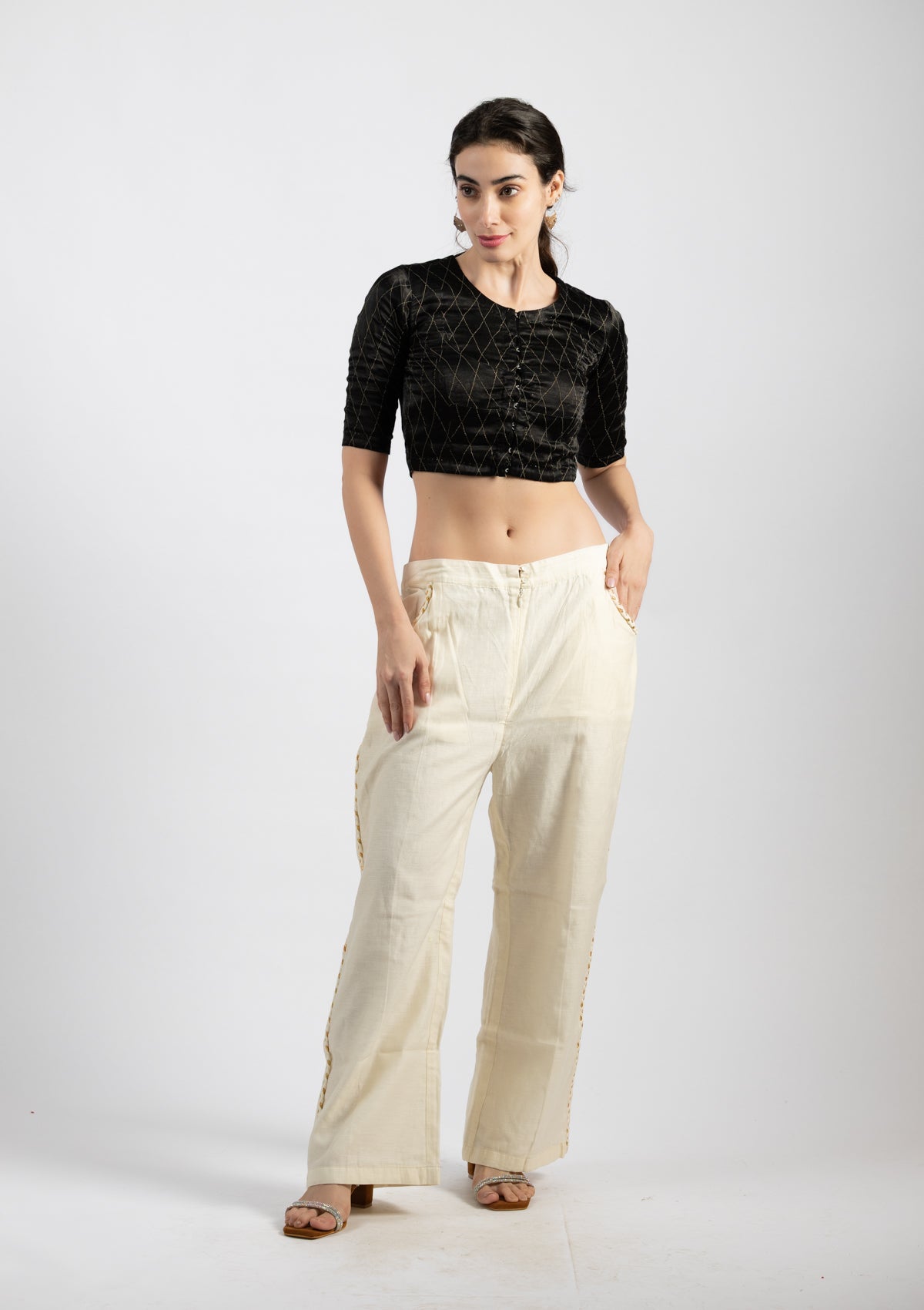 Dreamy White Trousers - Size Medium