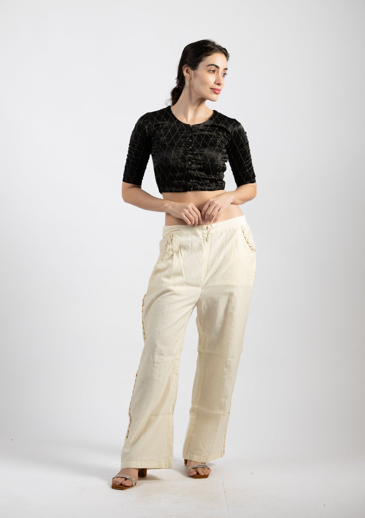 Dreamy White Trousers - Size Medium