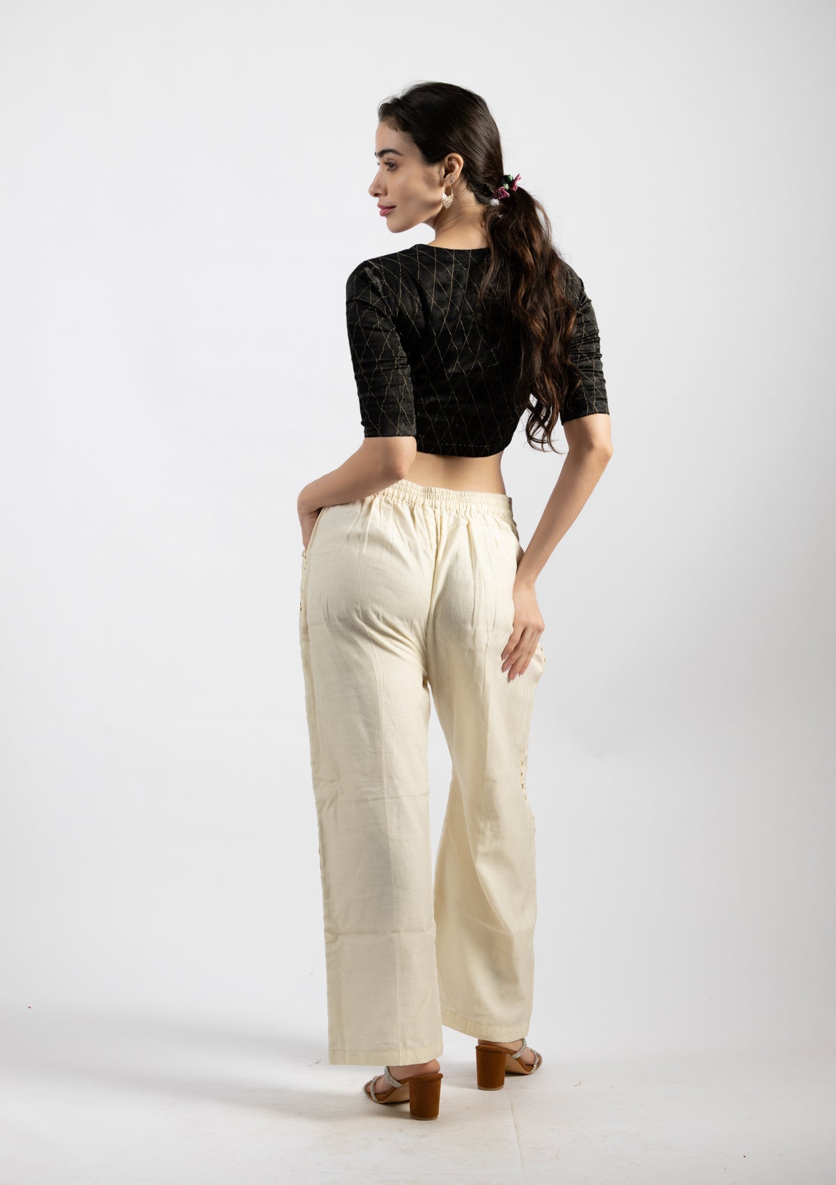 Dreamy White Trousers - Size Medium