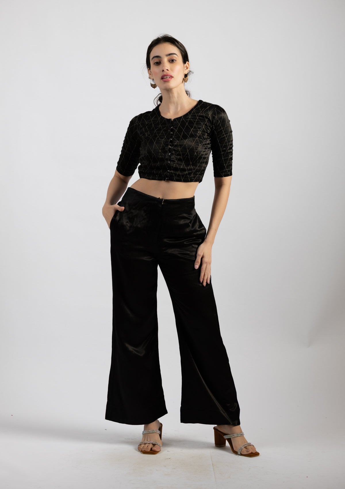 Dark Diva Mashru Trousers - Size Extra Small