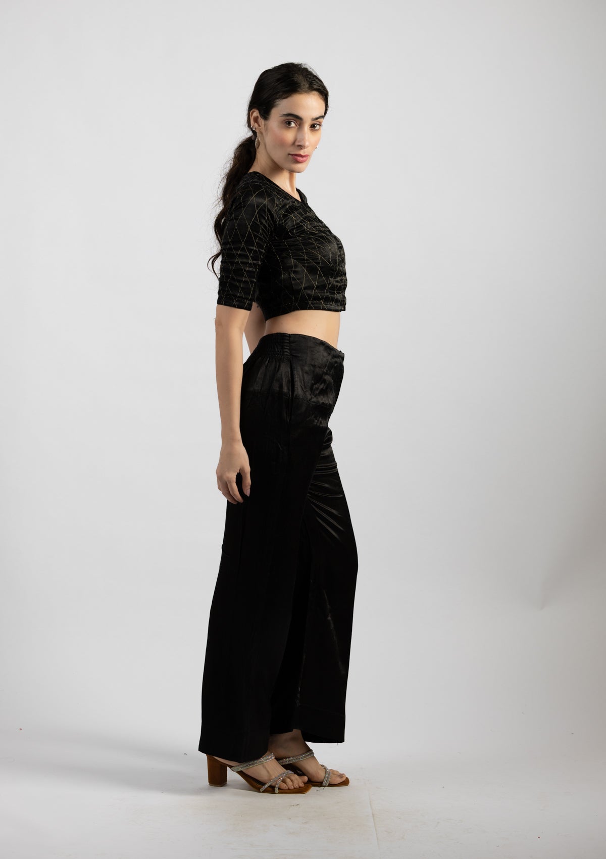 Dark Diva Mashru Trousers - Size Extra Small