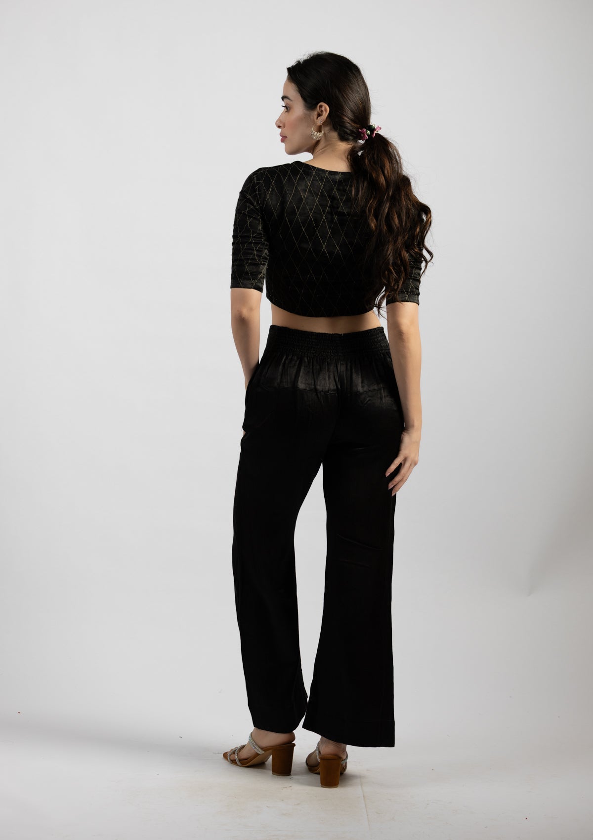 Dark Diva Mashru Trousers - Size Extra Small