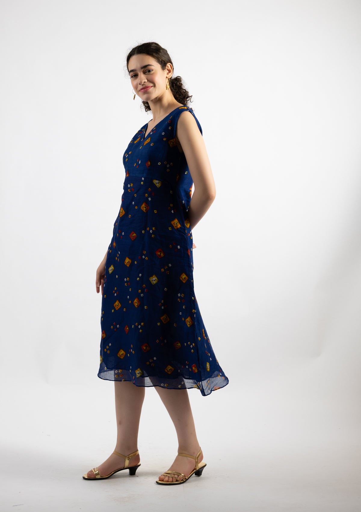Regal Printed Cotton Dress - Size Extra Large