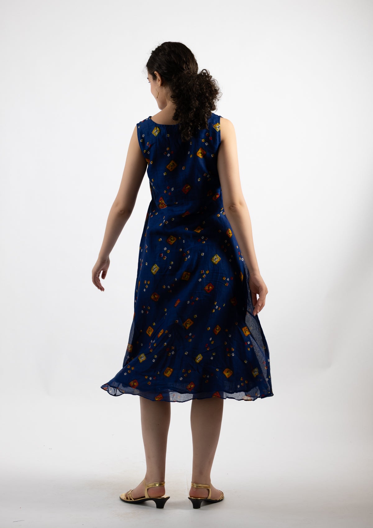 Regal Printed Cotton Dress - Size Extra Large