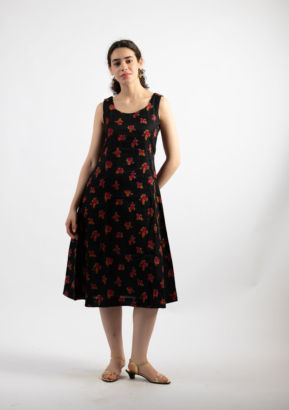 Ziva Printed Cotton Dress - Size Extra Large