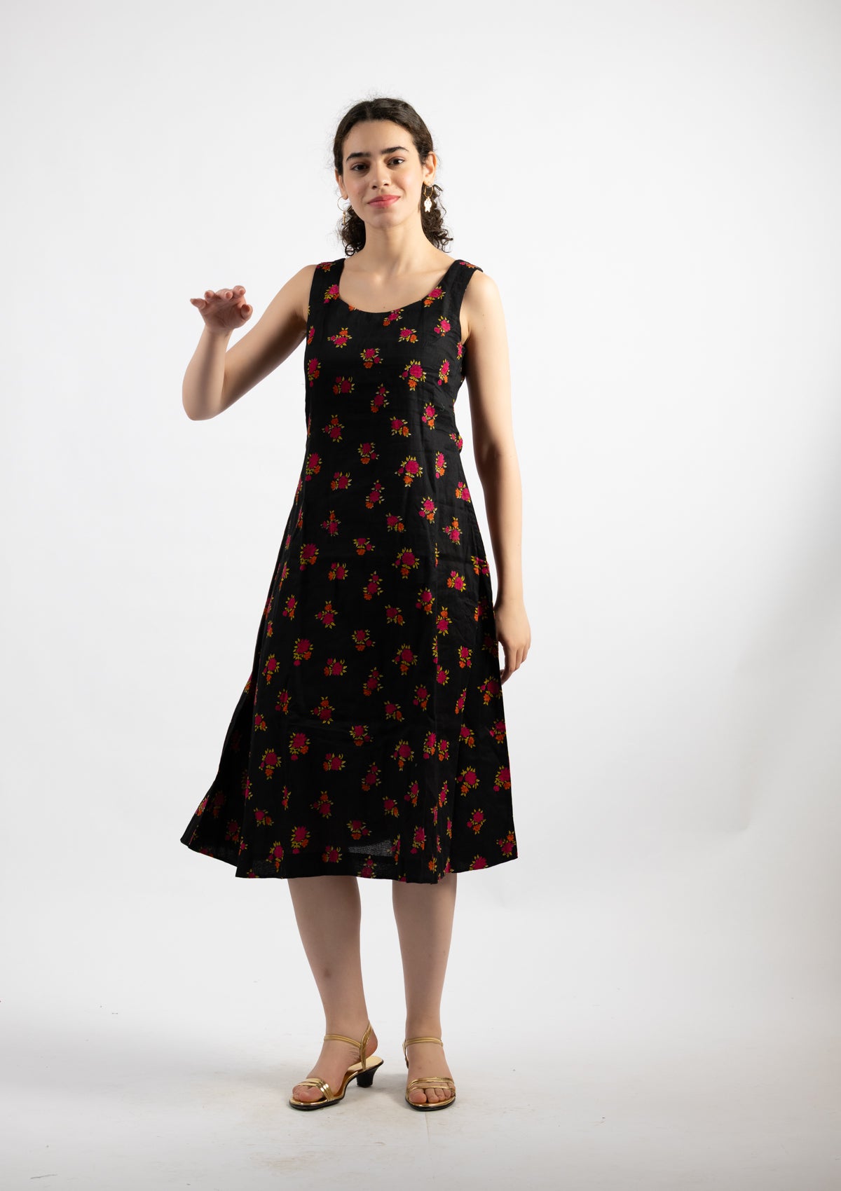 Ziva Printed Cotton Dress - Size Extra Large