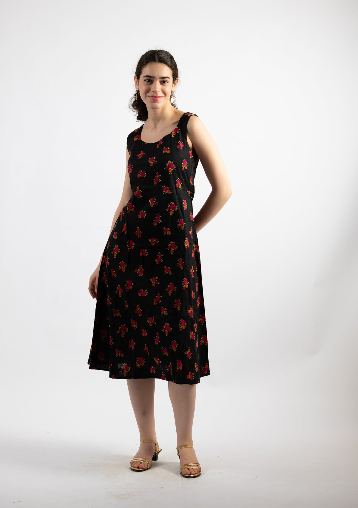 Ziva Printed Cotton Dress - Size Extra Large