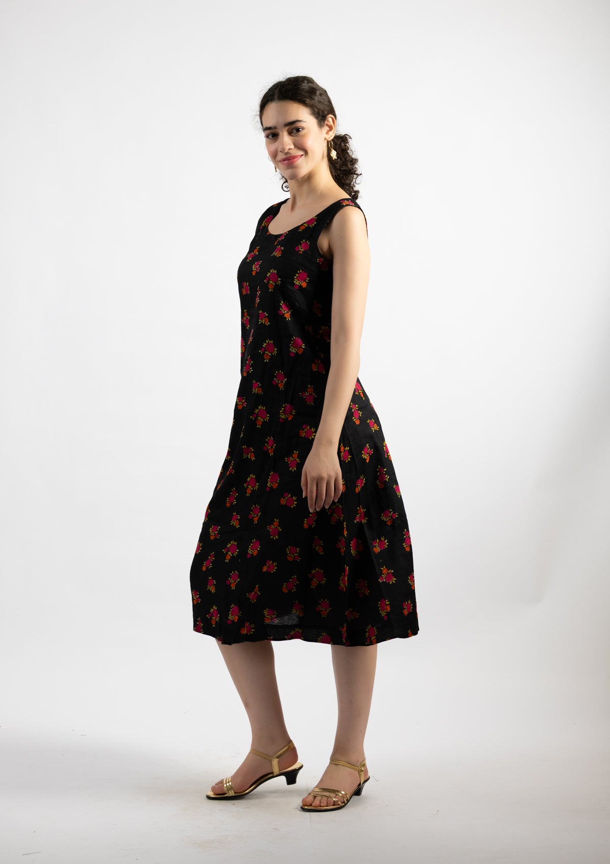 Ziva Printed Cotton Dress - Size Extra Large