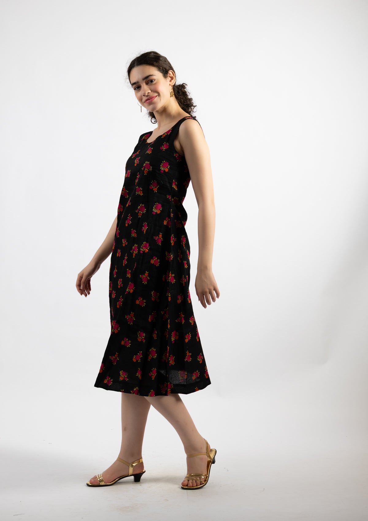 Ziva Printed Cotton Dress - Size Extra Large