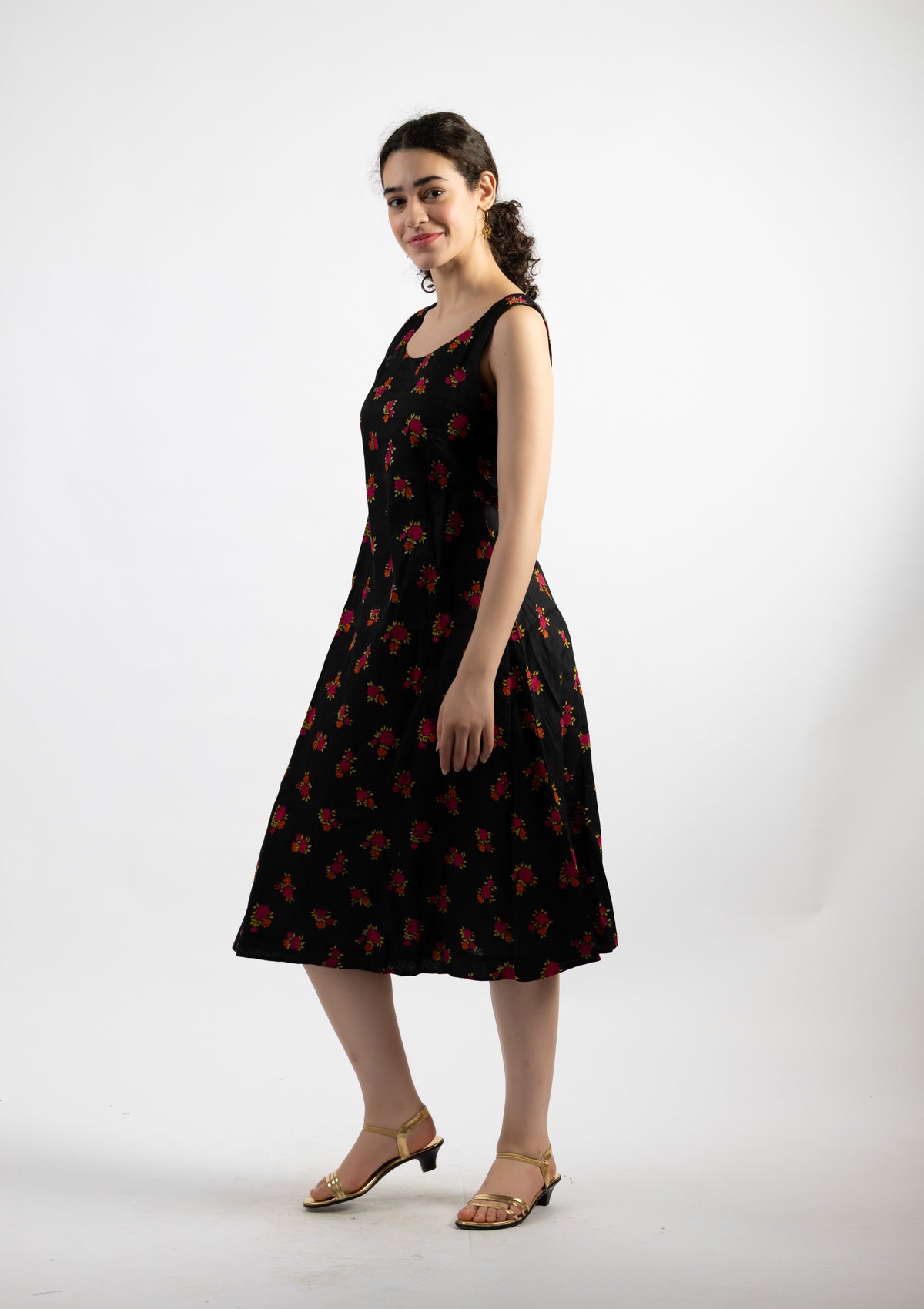 Ziva Printed Cotton Dress - Size Extra Large