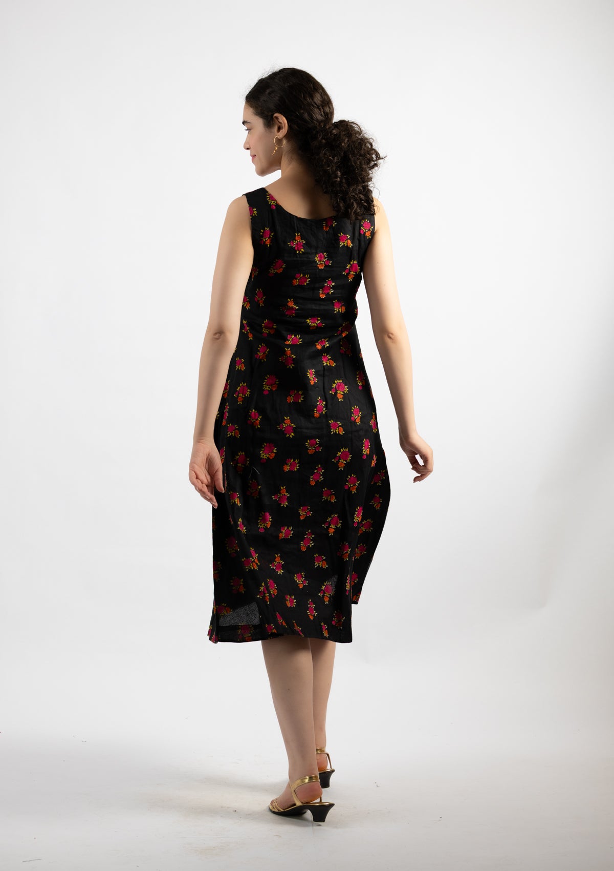 Ziva Printed Cotton Dress - Size Large