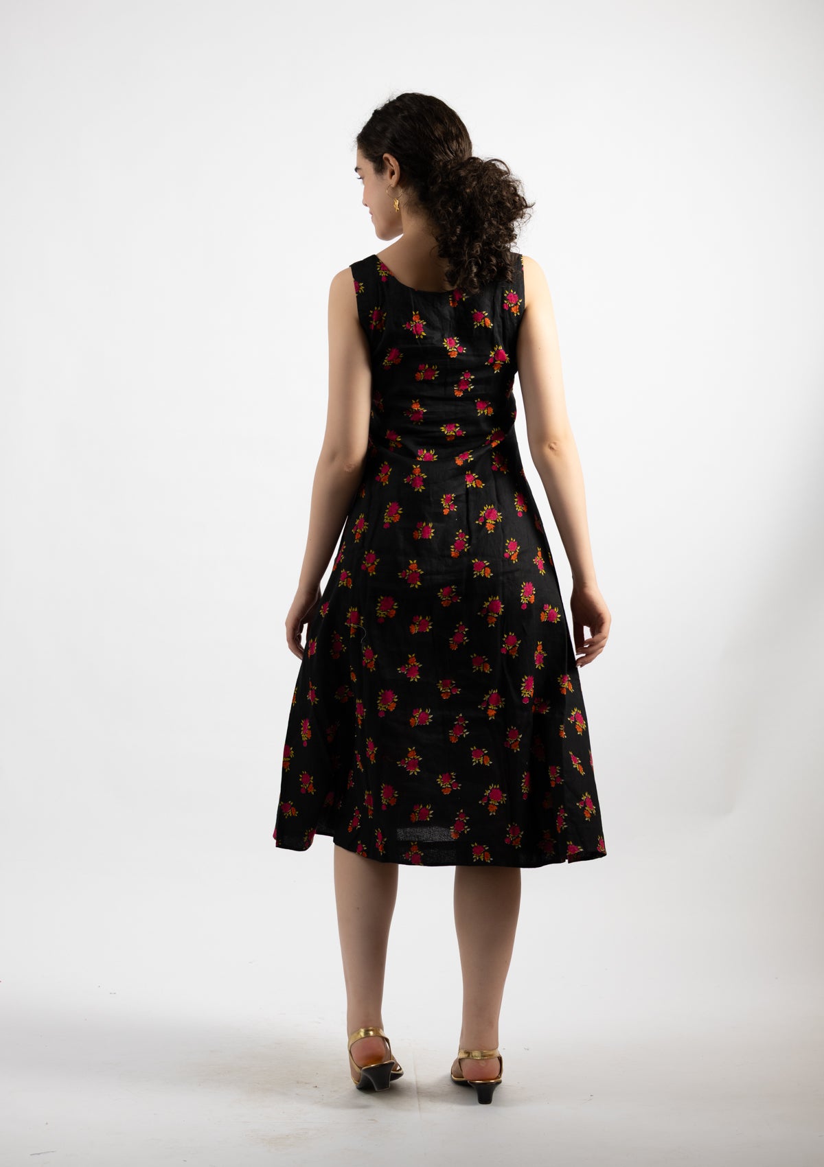 Ziva Printed Cotton Dress - Size Extra Large