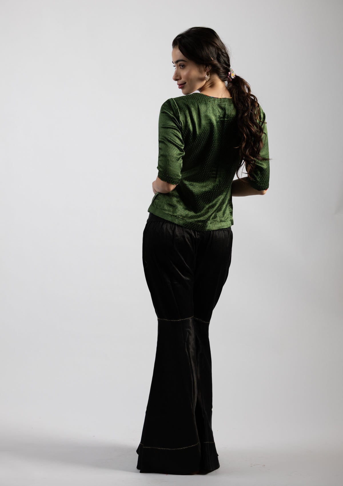 Kiko Green Mashru Top - Size Small