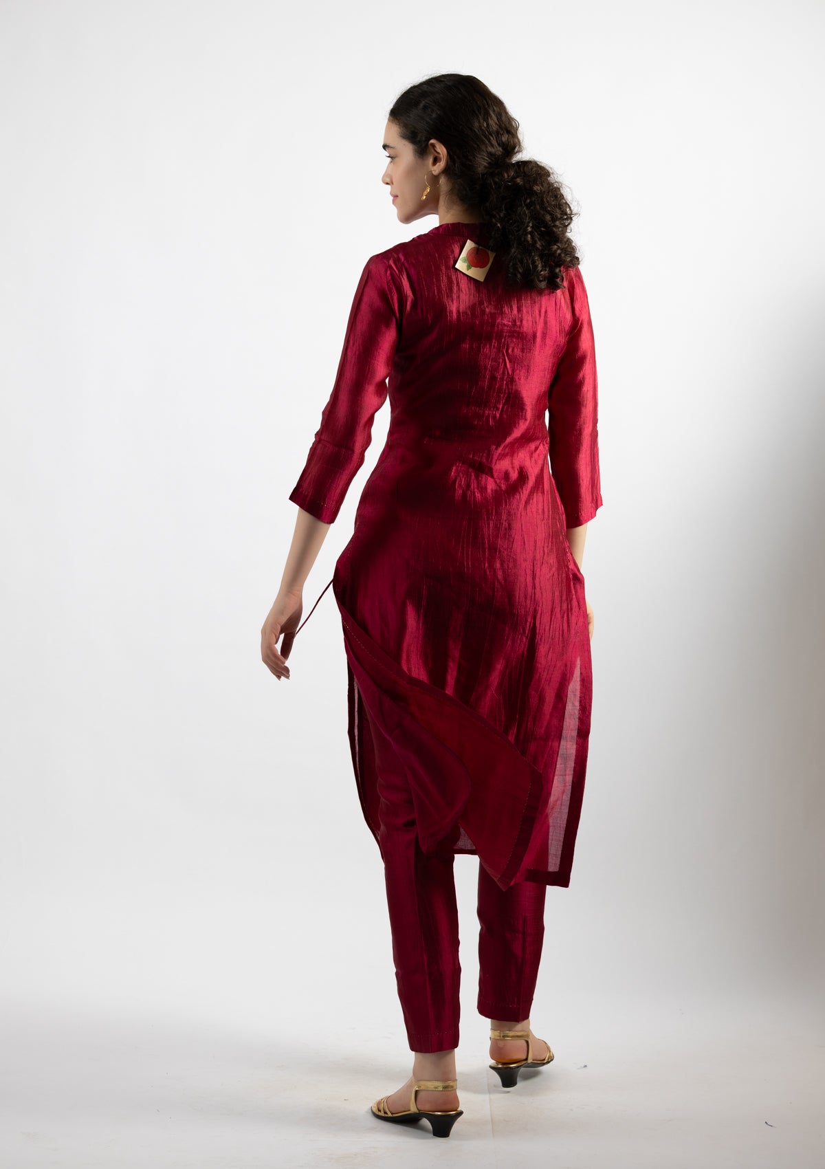 Rosie Silk Kurta Pant Set - Size Small