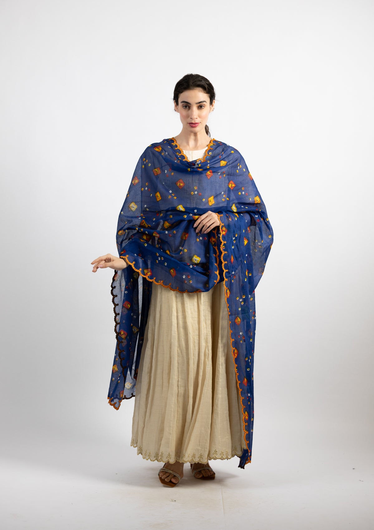 Bandhani Printed Cotton Dupatta