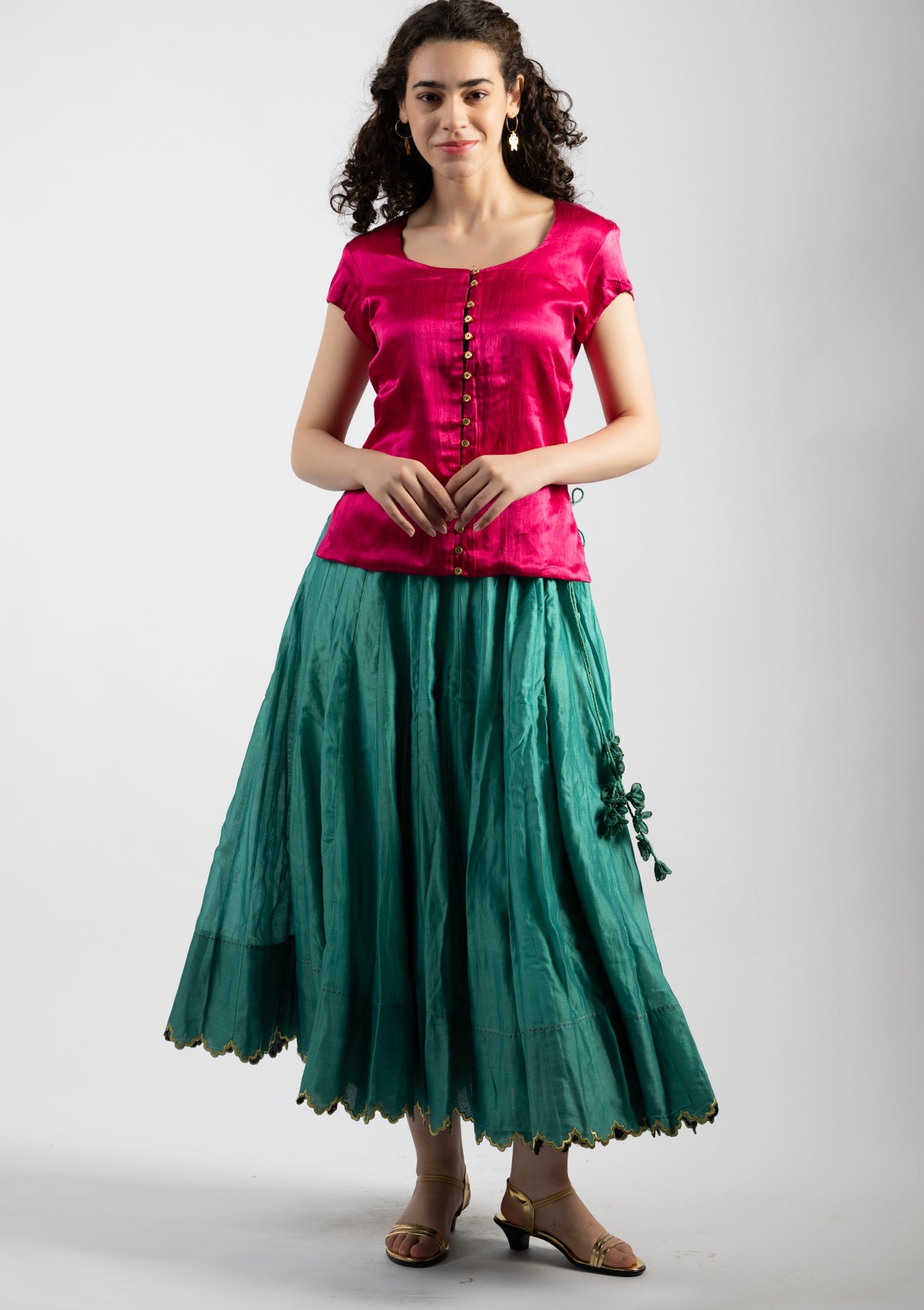 Azura Chanderi Skirt - Size Large