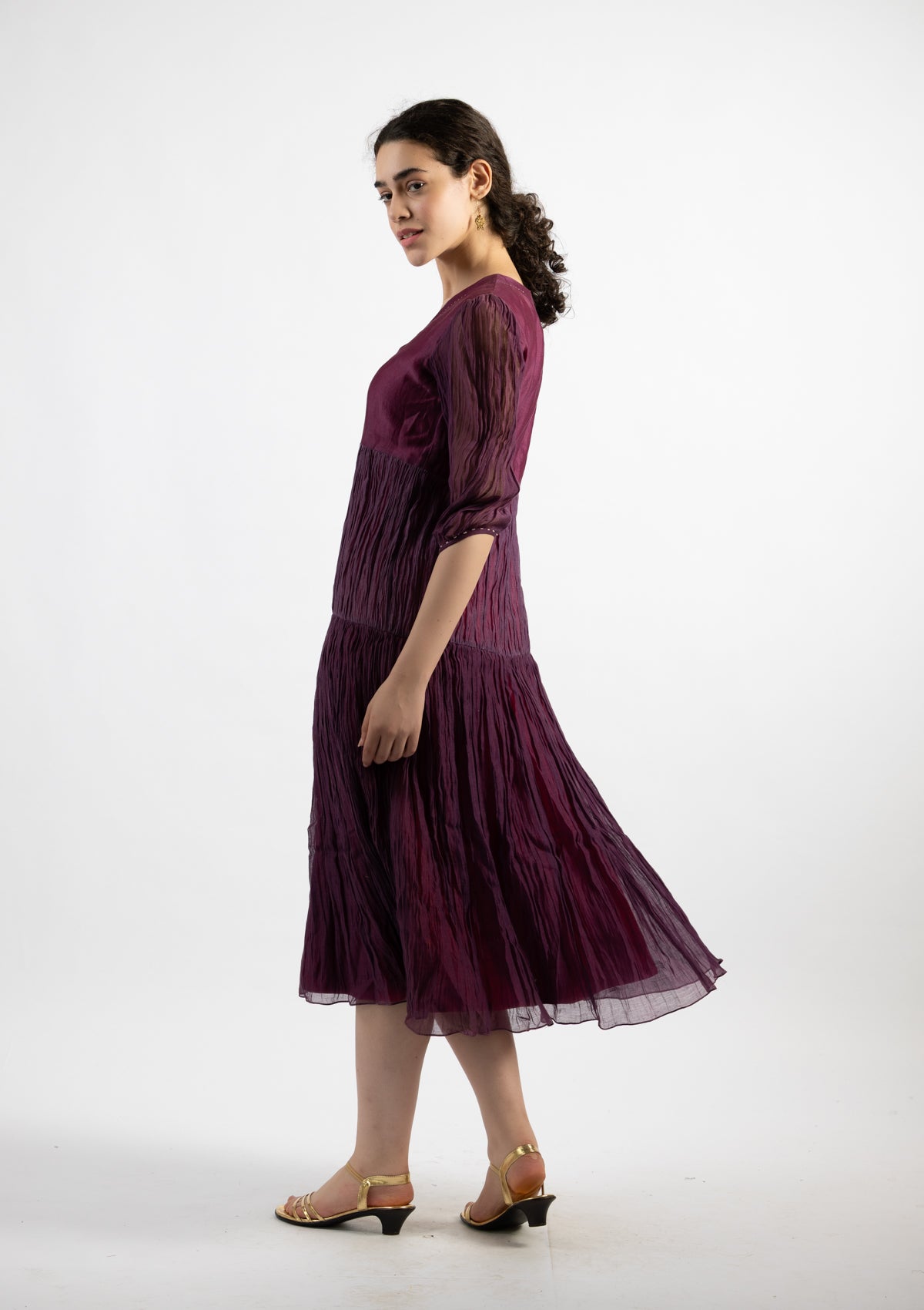 Iris Chanderi Dress - Size Small