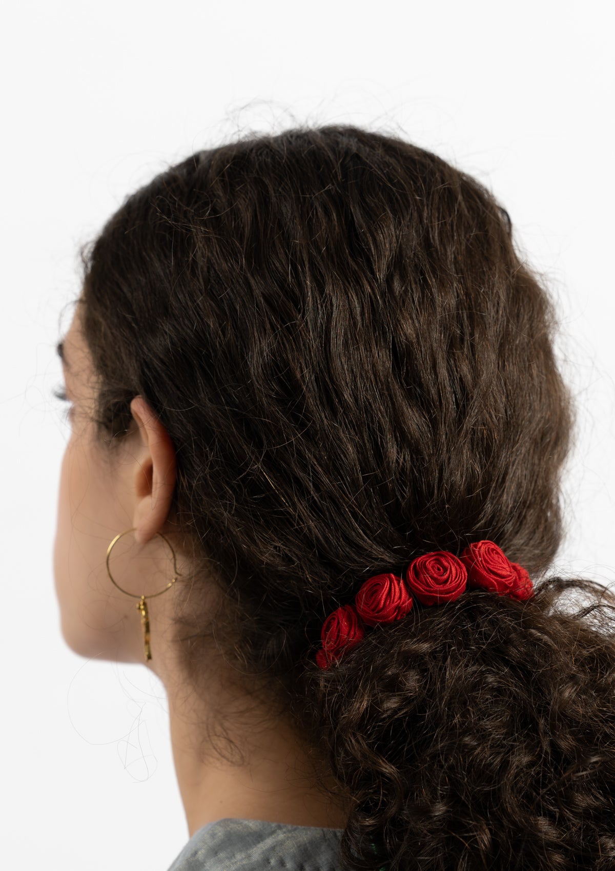 Red Rose Floral Gajra