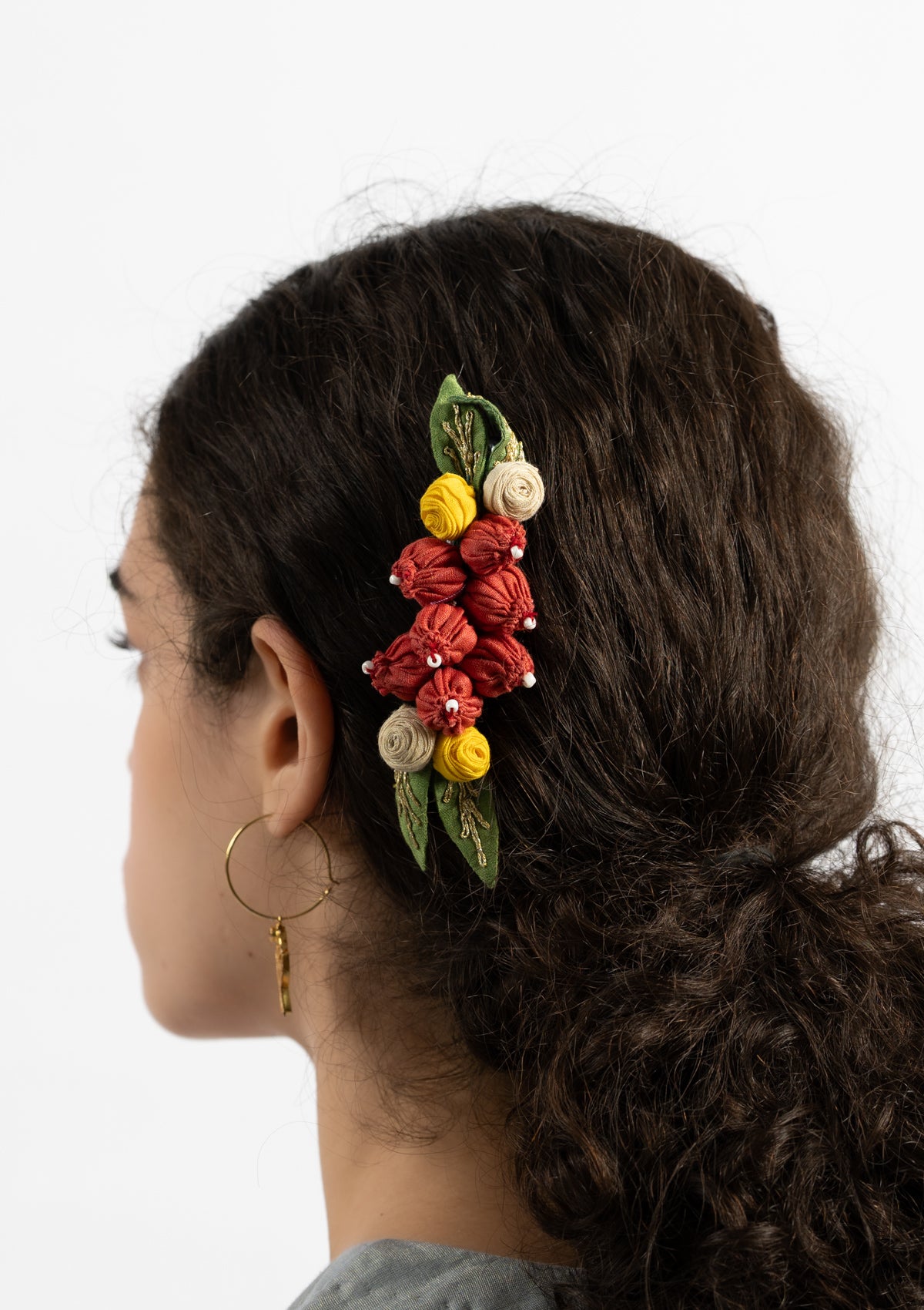 Berry Floral Clip