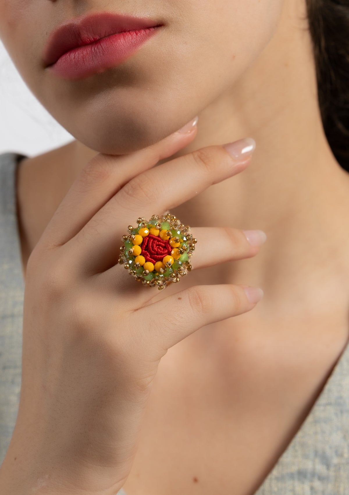 Veloriae Floral Ring