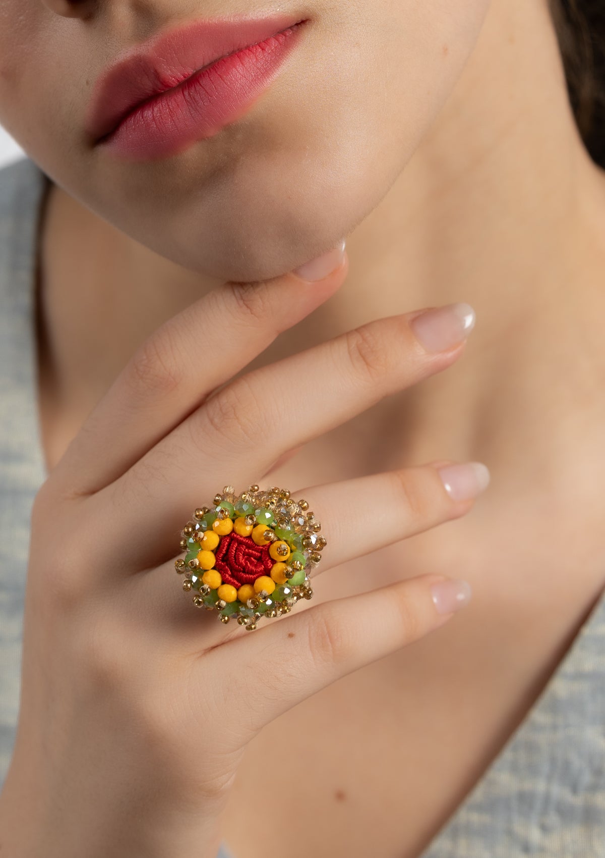 Veloriae Floral Ring