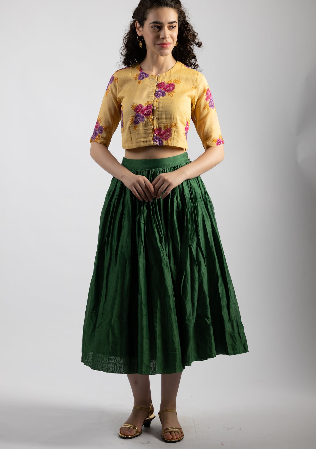 Griva Chanderi Skirt - Size Small