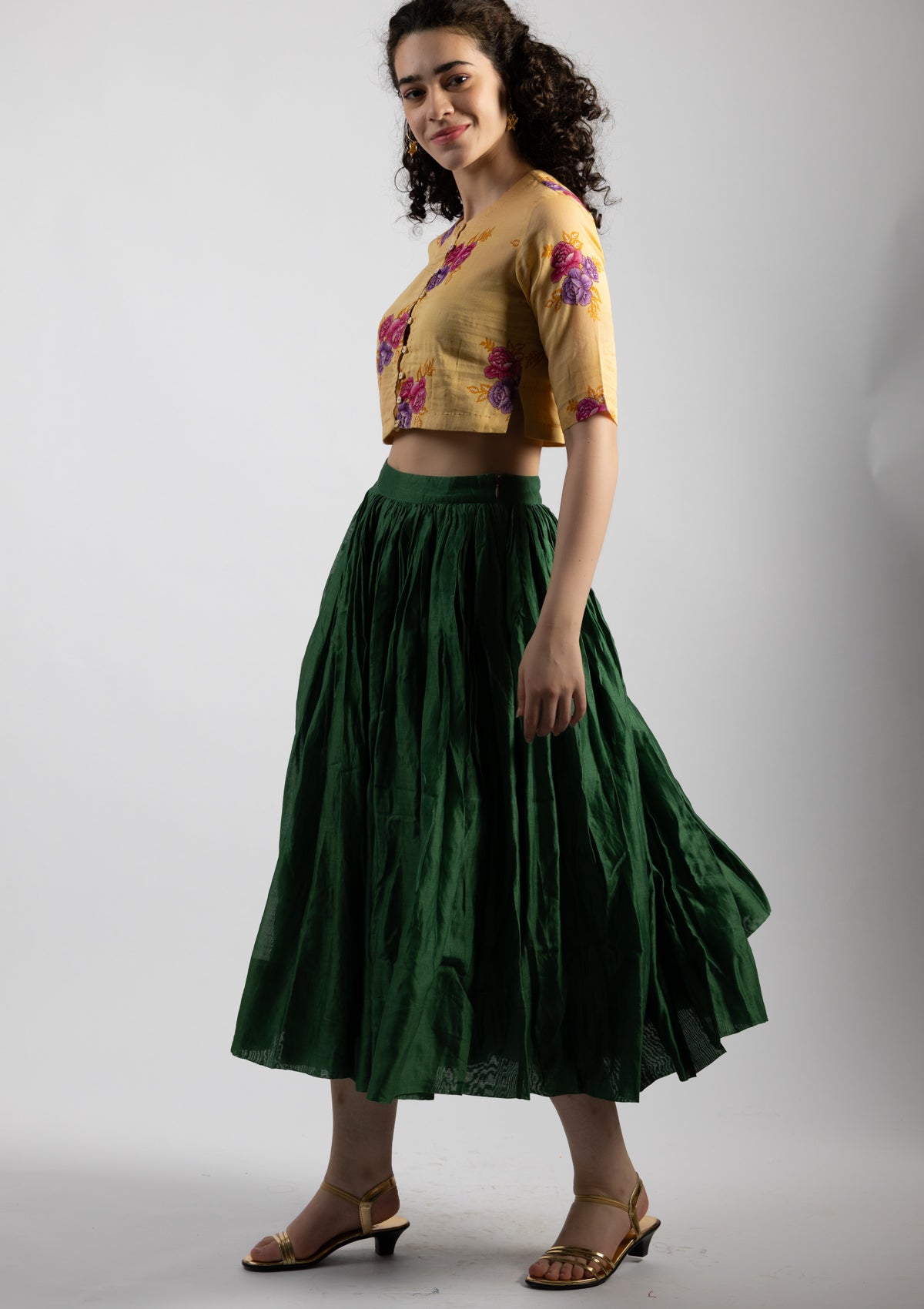 Griva Chanderi Skirt - Size Small