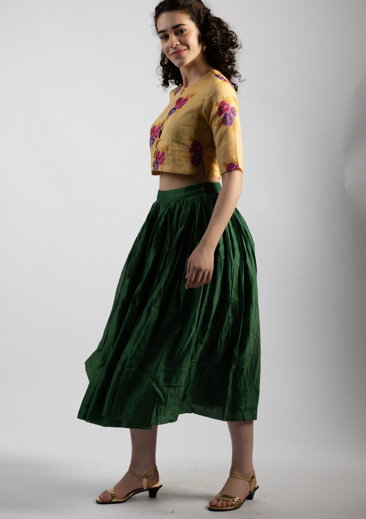 Griva Chanderi Skirt - Size Small