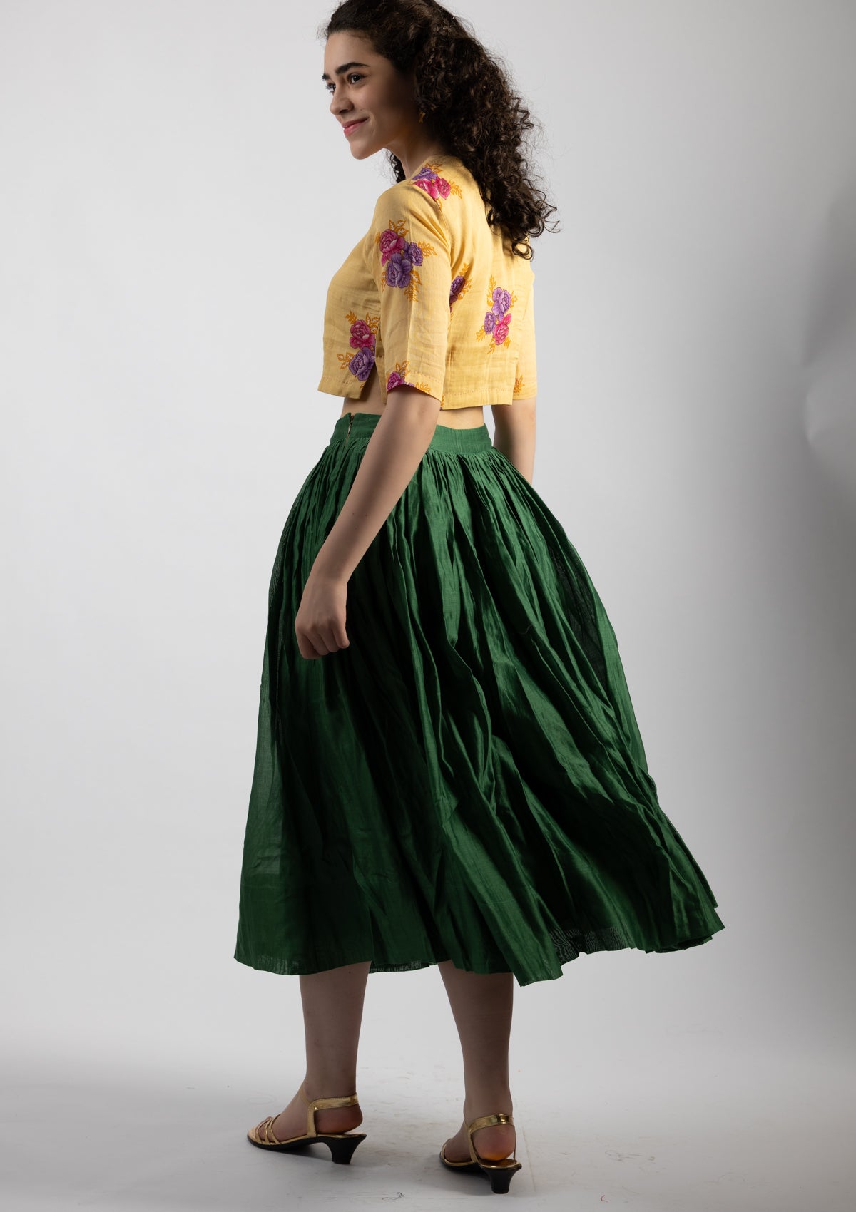 Griva Chanderi Skirt - Size Small