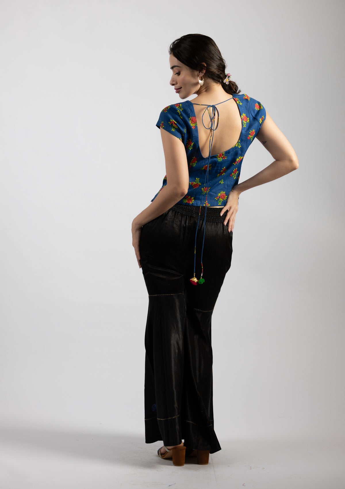 Bluze Printed Cotton Top - Size Medium