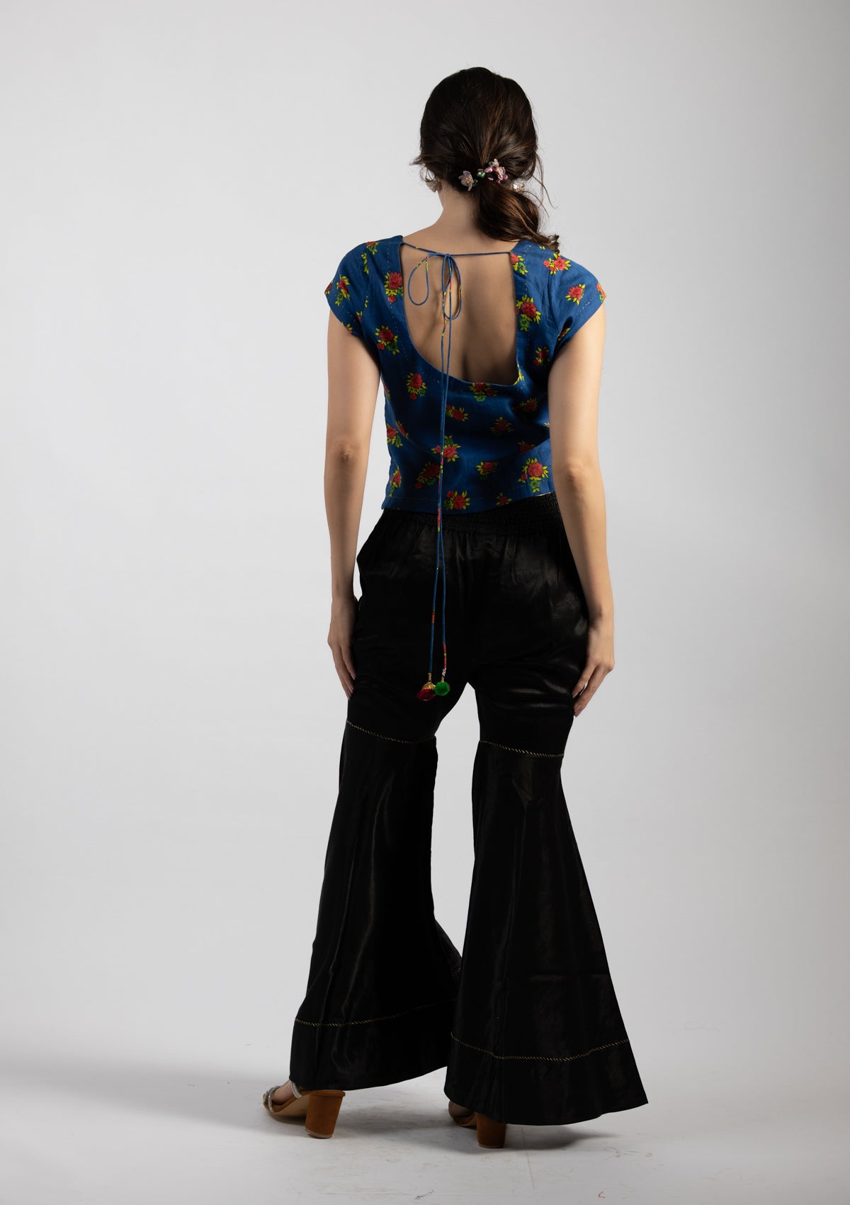 Bluze Printed Cotton Top - Size Medium