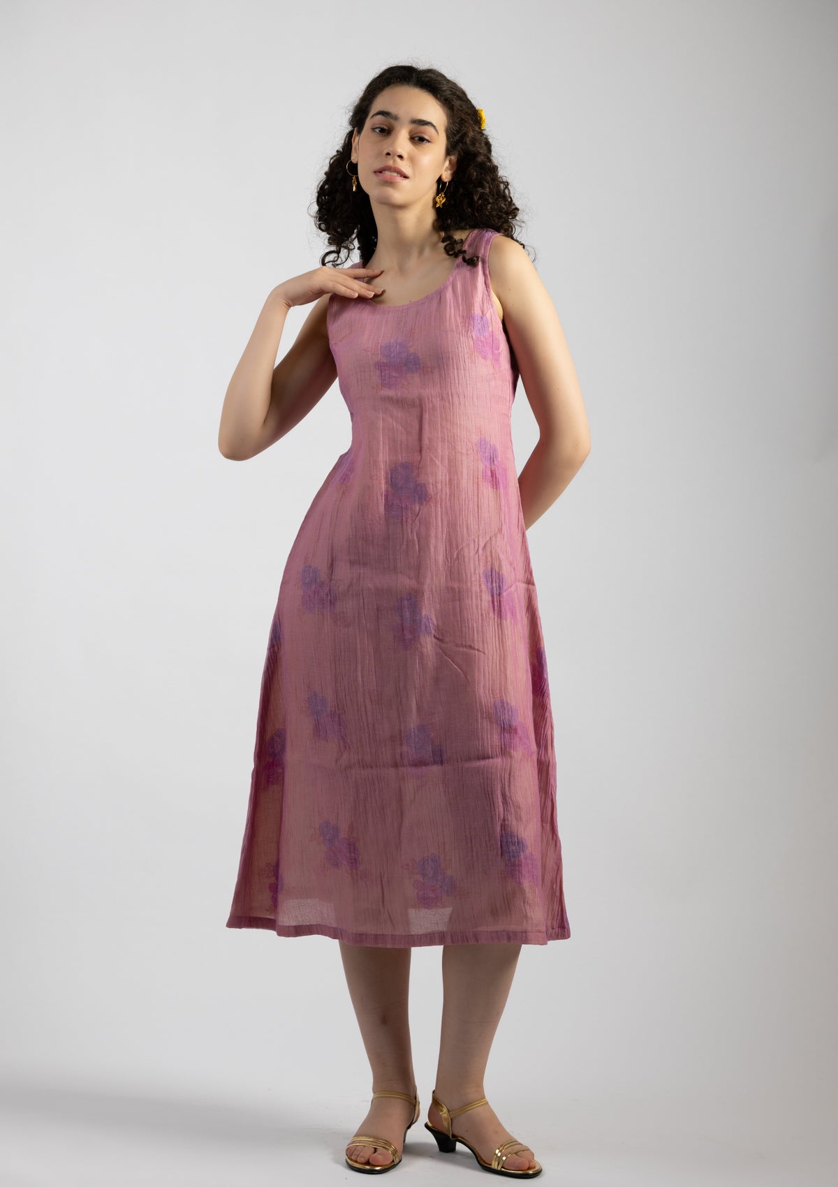 Rosewood Chanderi Dress - Size Small