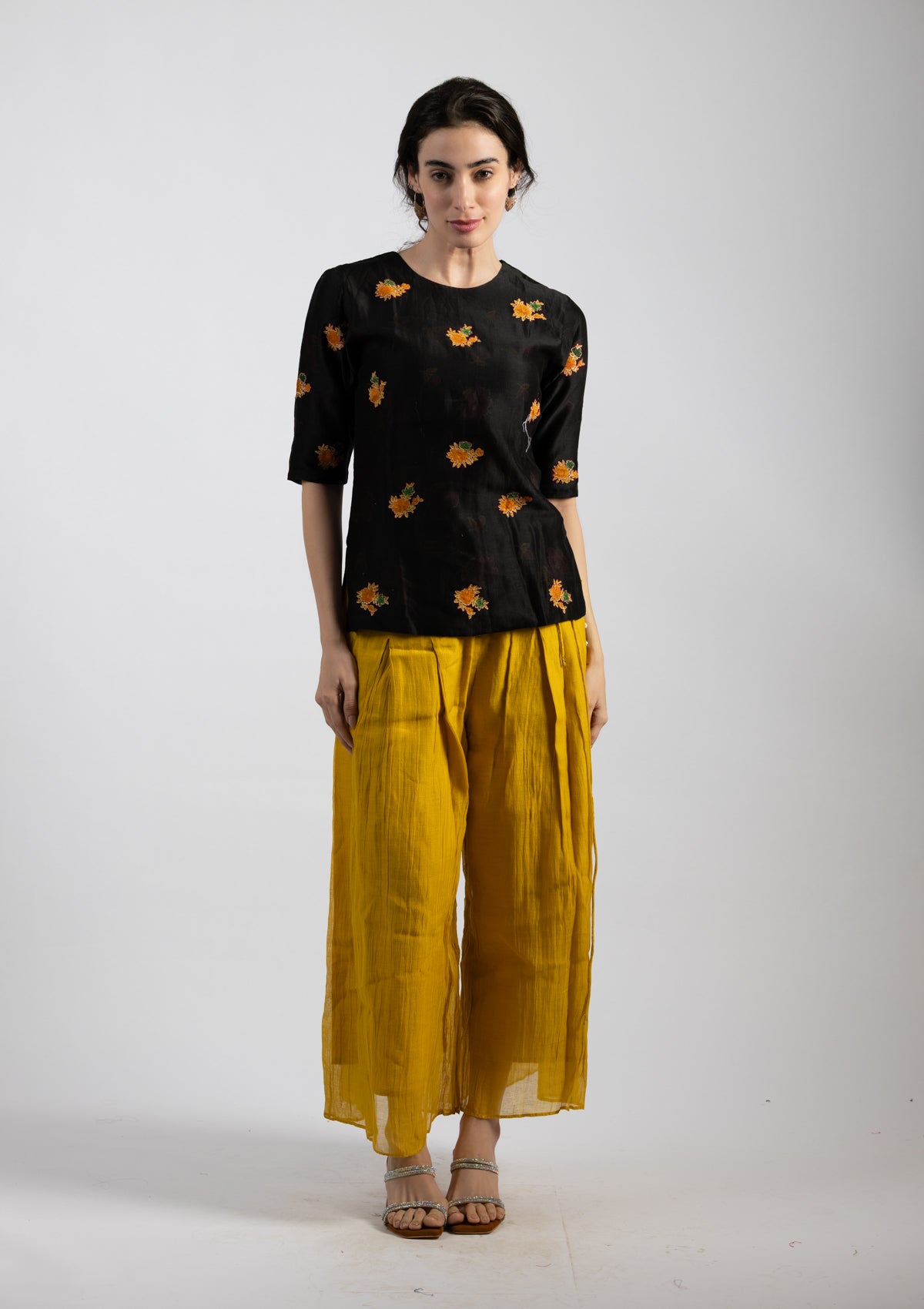 Night Chanderi Top - Size Small