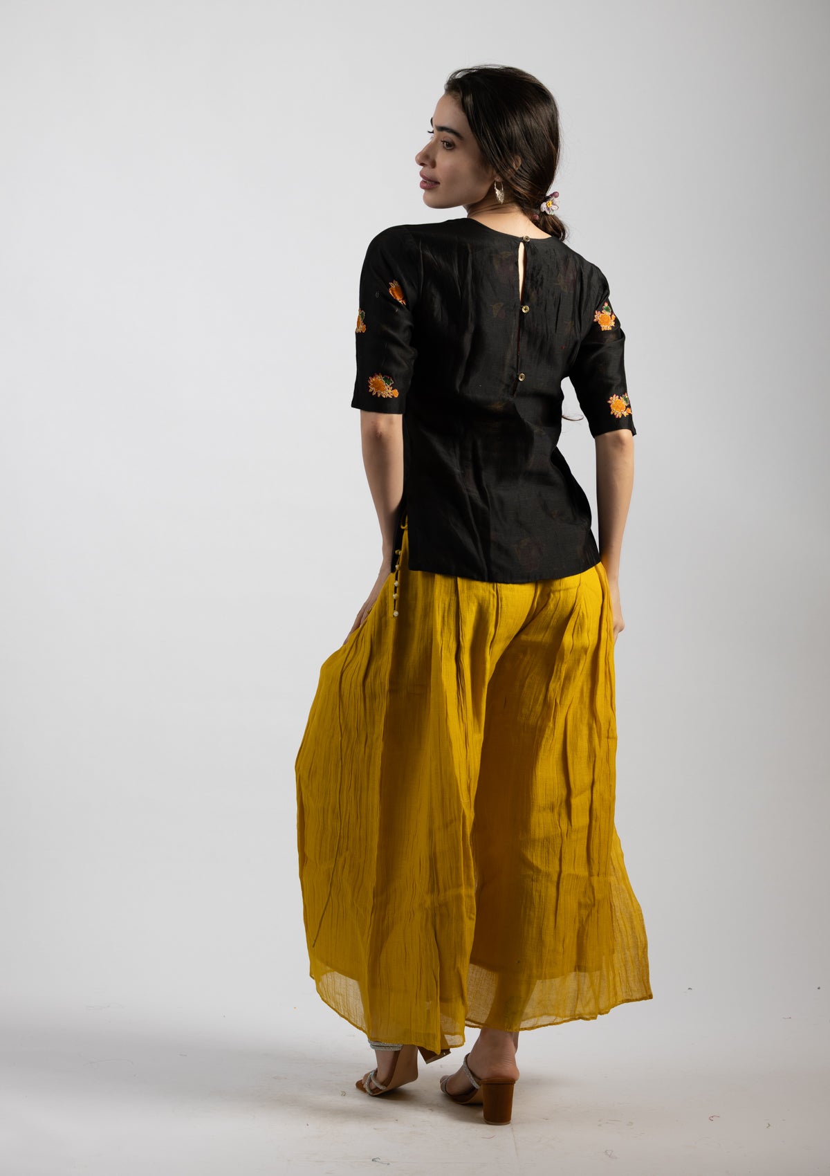 Night Chanderi Top - Size Small