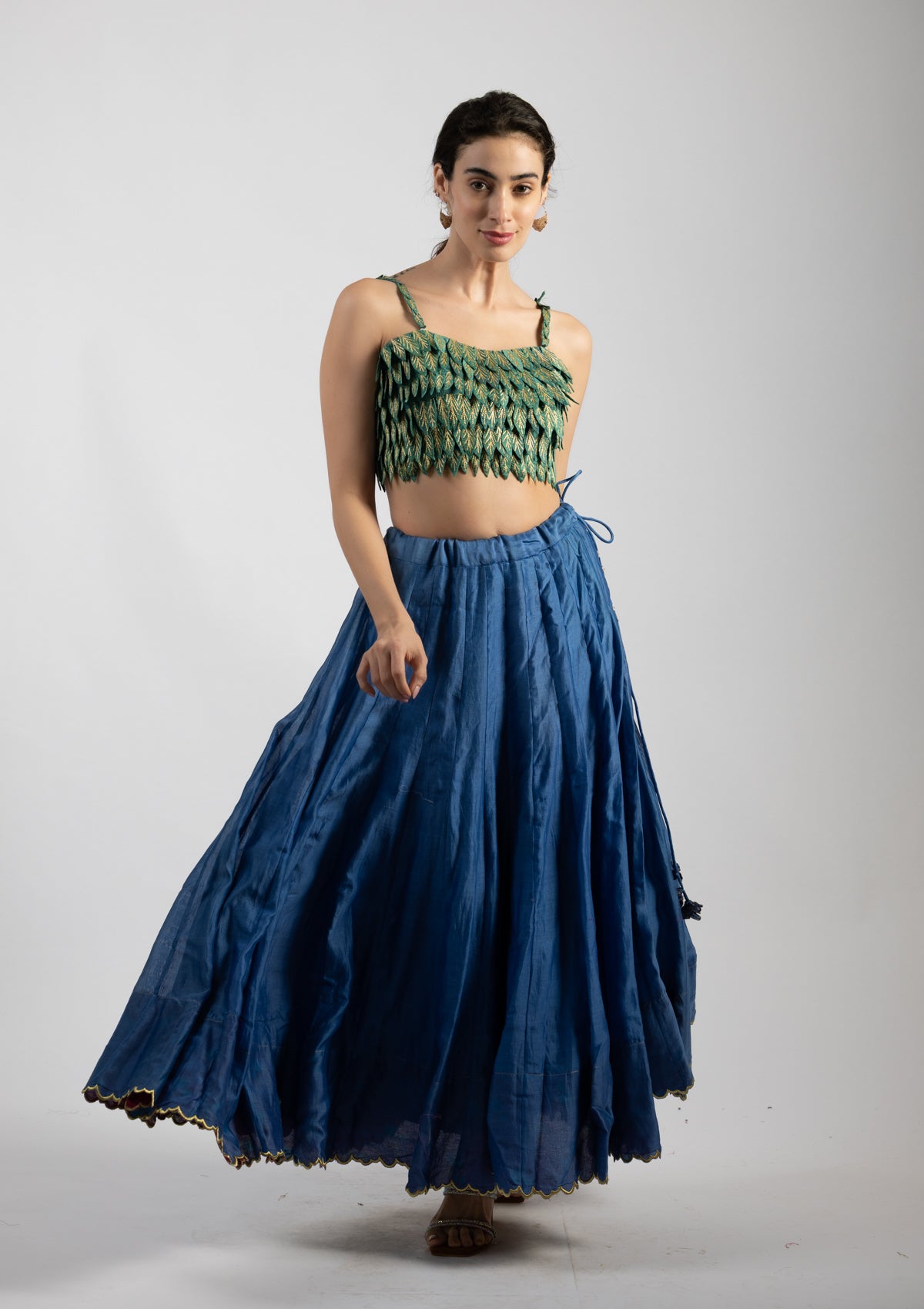 Leaflet Green Top - Size Extra Small